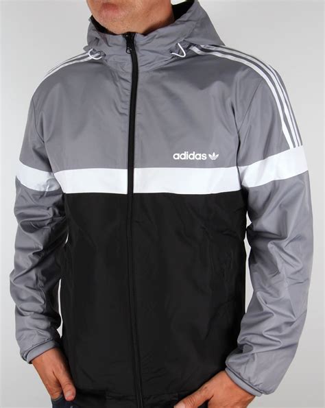 adidas originals windbreaker weiß grau|adidas originals windbreaker men's.